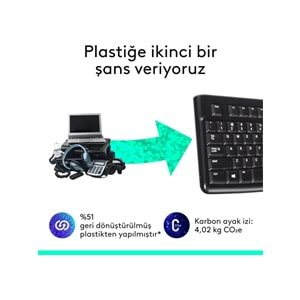 Logitech K120 Kablolu Q Klavye