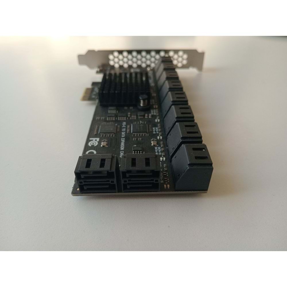 PCIE SATA Kartı 20 Bağlantı Noktaları - 6 Gbps SATA 3.0 Denetleyici Genişletme Kartı, Mini PCI Express 20 Prot SATA Çoklayıcı