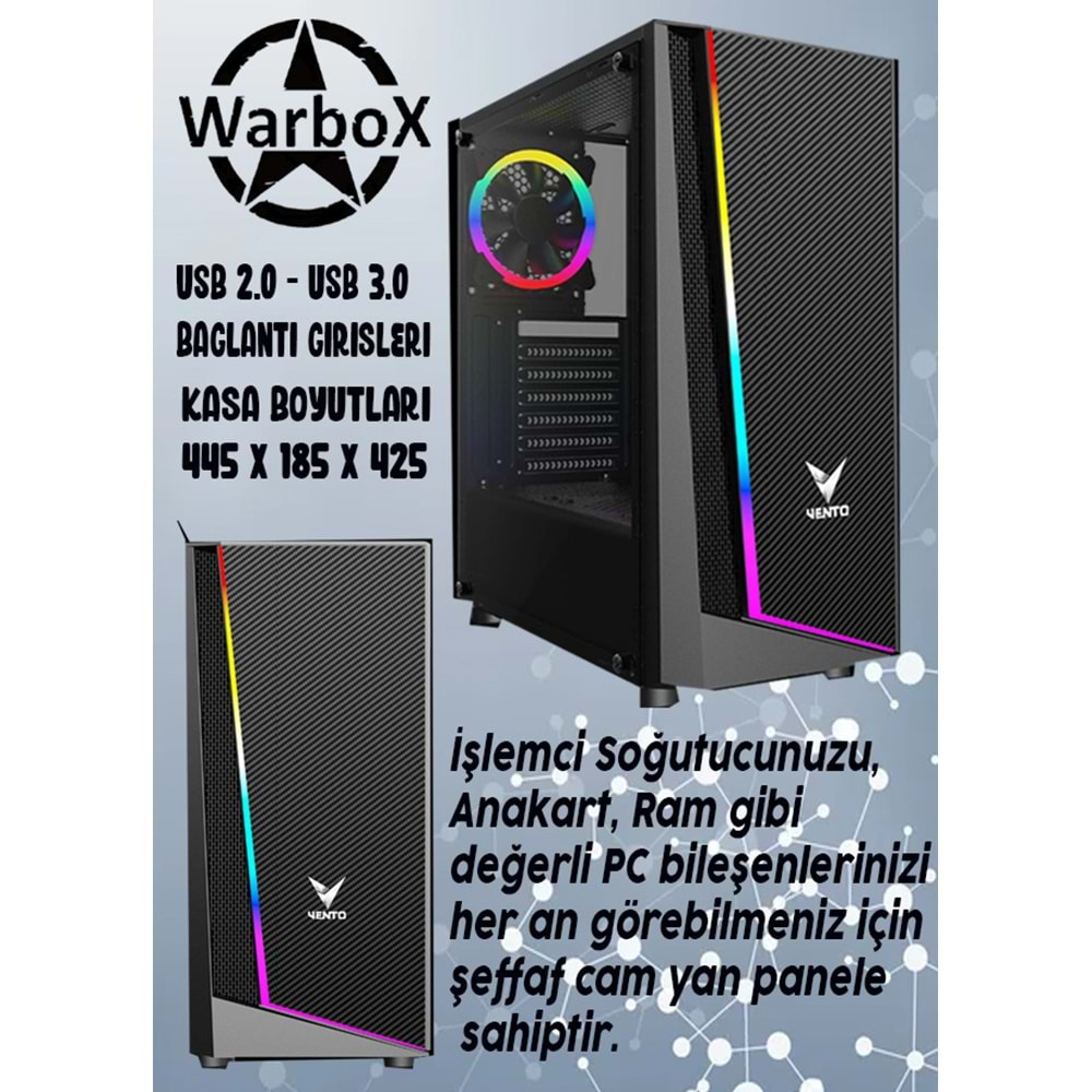 WarboX Tiger Xeon X5650 64gb Ram 512gb Ssd R7 240-4gb E.kartı 24