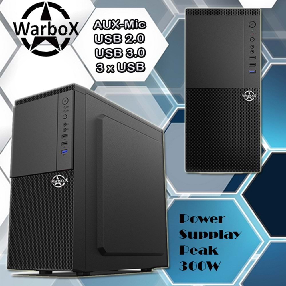 WarboX Pitsen Intel® Core-i3 3.70ghz 8gb Ram 128gb Ssd 250gb Hdd 19