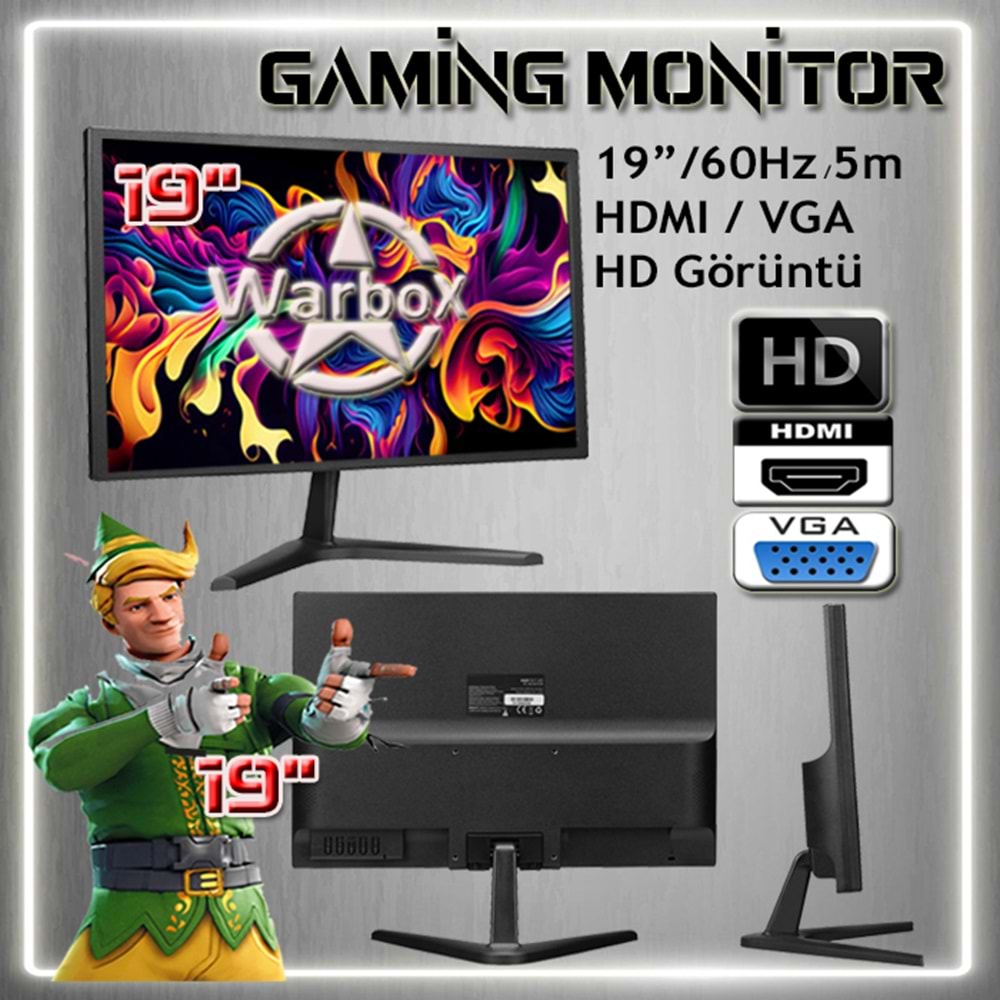WarboX Konrul Intel® Core-i5 2400 Turbo:3.40ghz 16gb Ram 240gb Ssd 250gb Hdd 19